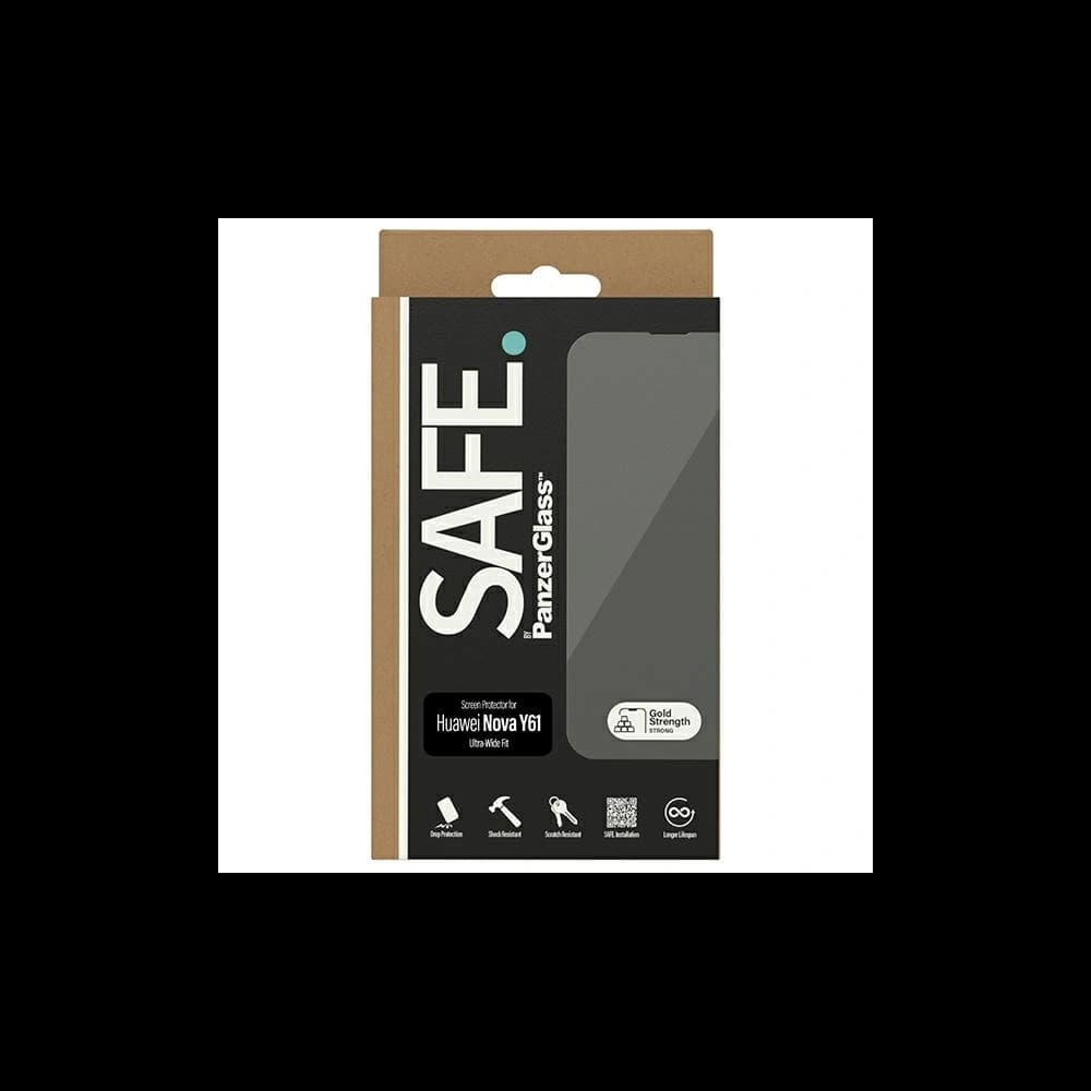 Tvrzené sklo SAFE od PanzerGlass Huawei Nova Y61 Ochranný sklo Ultra-Wide Fit - 5
