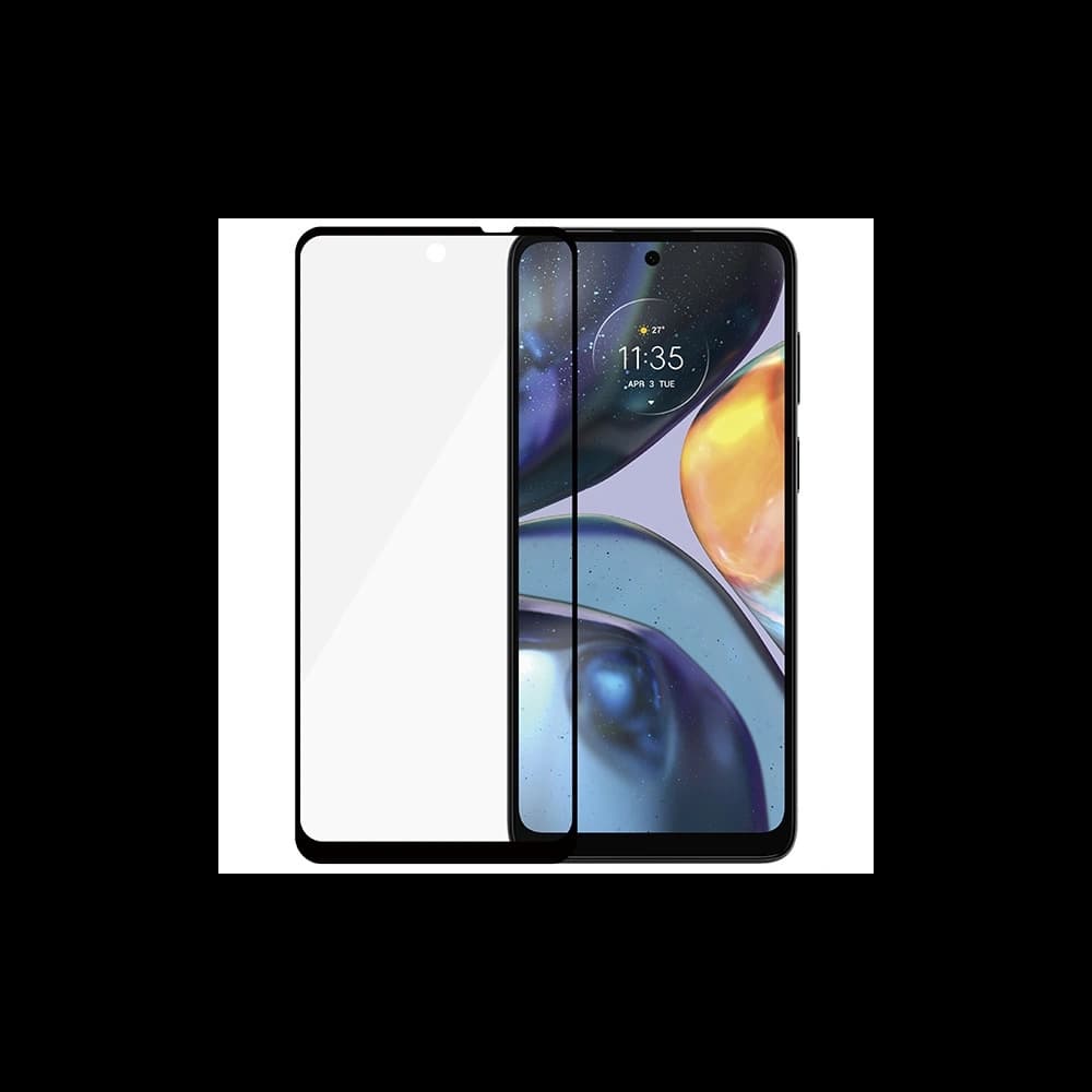 Edzett üveg SAFE by PanzerGlass Motorola Moto G22 / E32 / E32s / Lenovo K15 Plus Kijelzővédő Edge-to-Edge fekete - 2