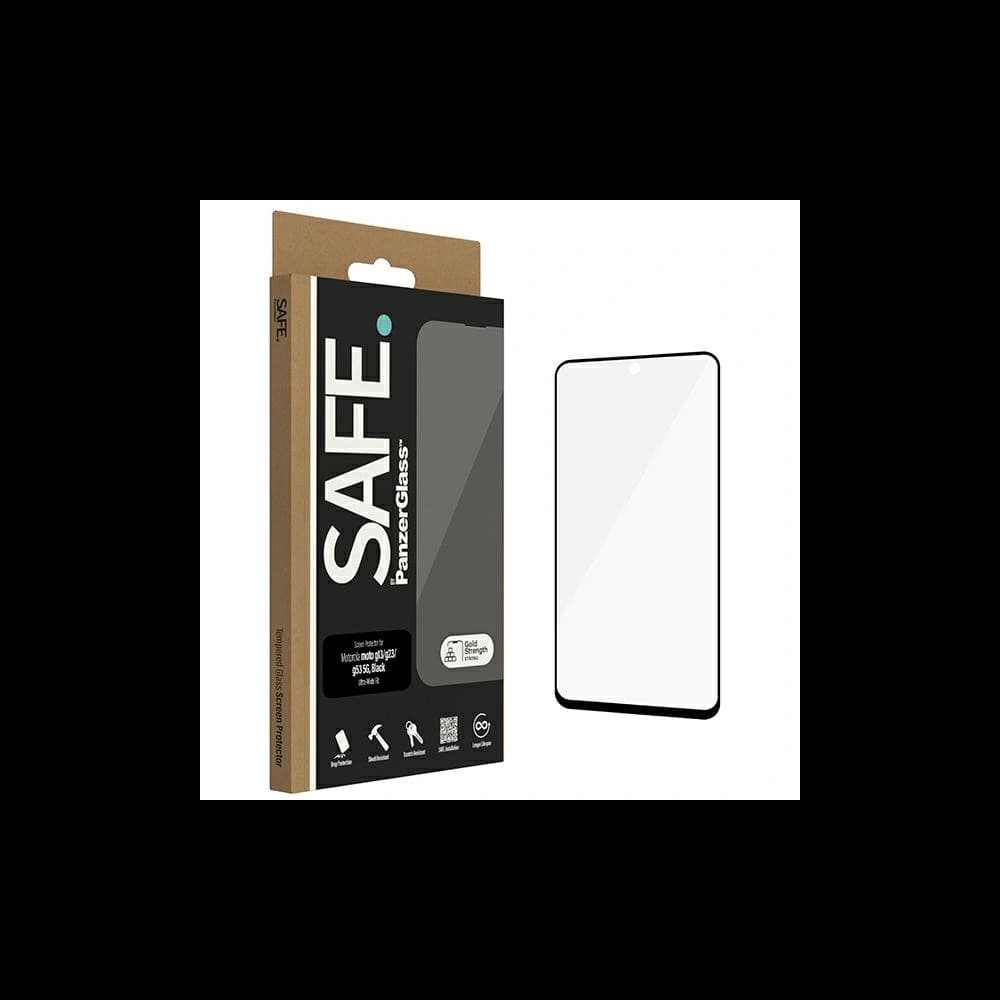 PanzerGlass SAFE de Motorola Moto G13 / G23 / G53 5G Protecție ecran Ultra-Wide Fit sticlă temperată negru - 1