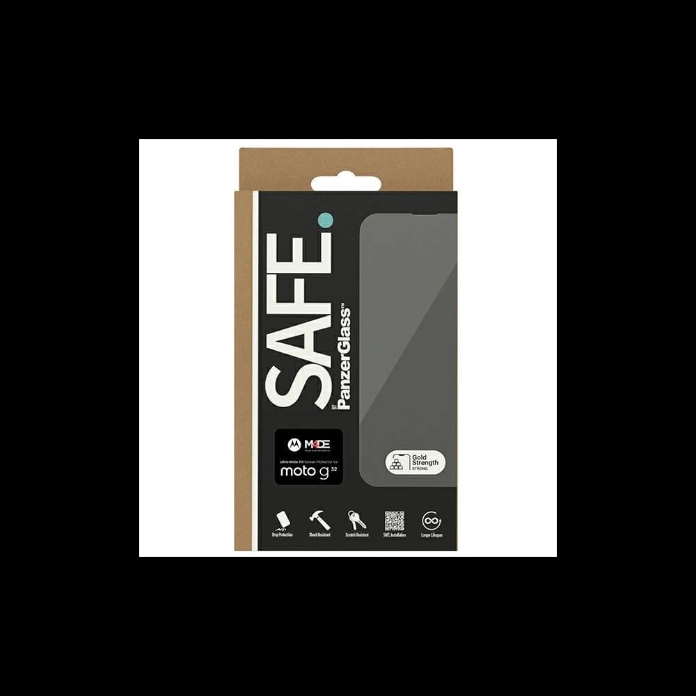 Gehärtetes Glas SAFE von PanzerGlass Motorola Moto G32 Bildschirmschutz Ultra-Wide Fit - 5