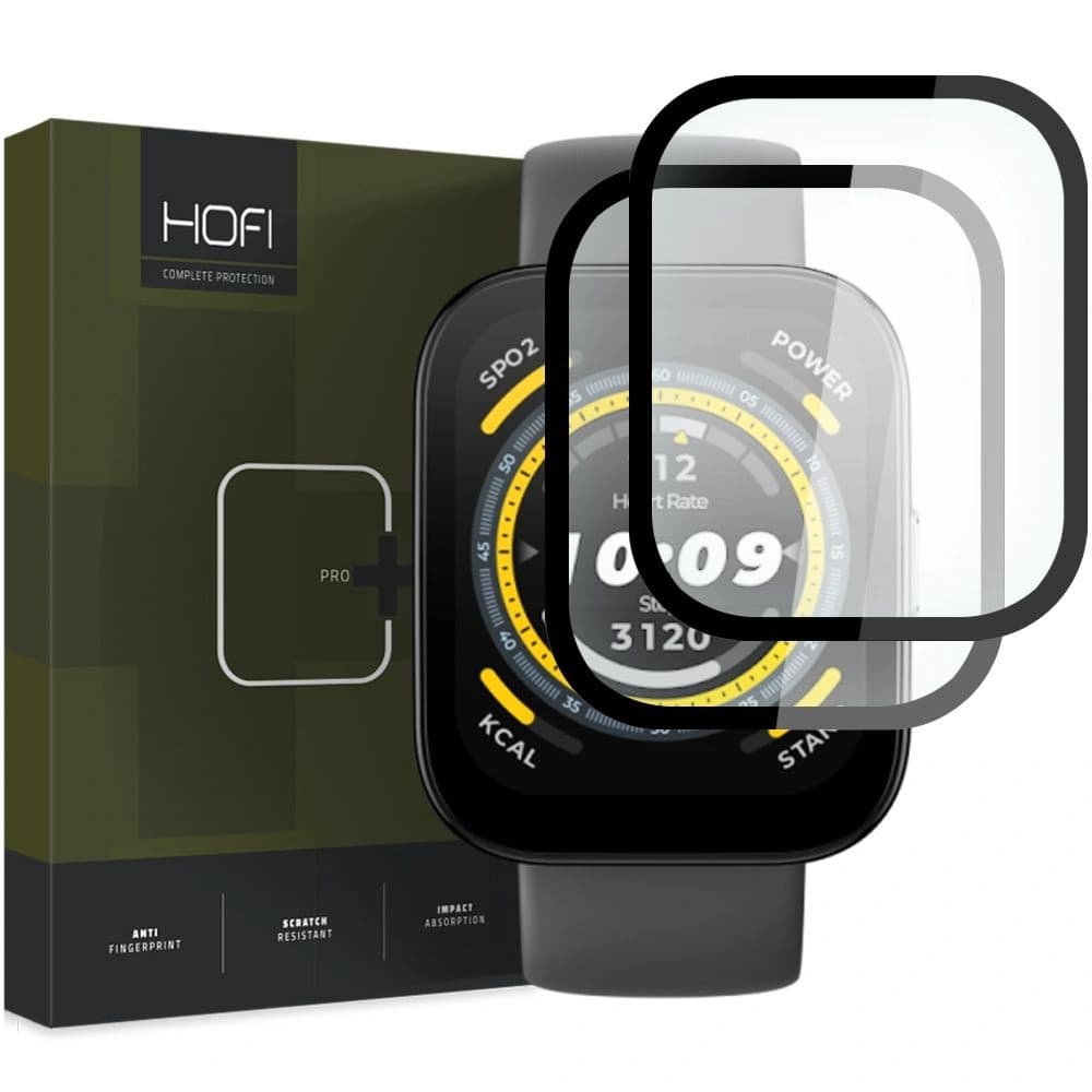 Hofi Hybrid Pro+ Amazfit Bip 5 Black [2 PACK] - 1