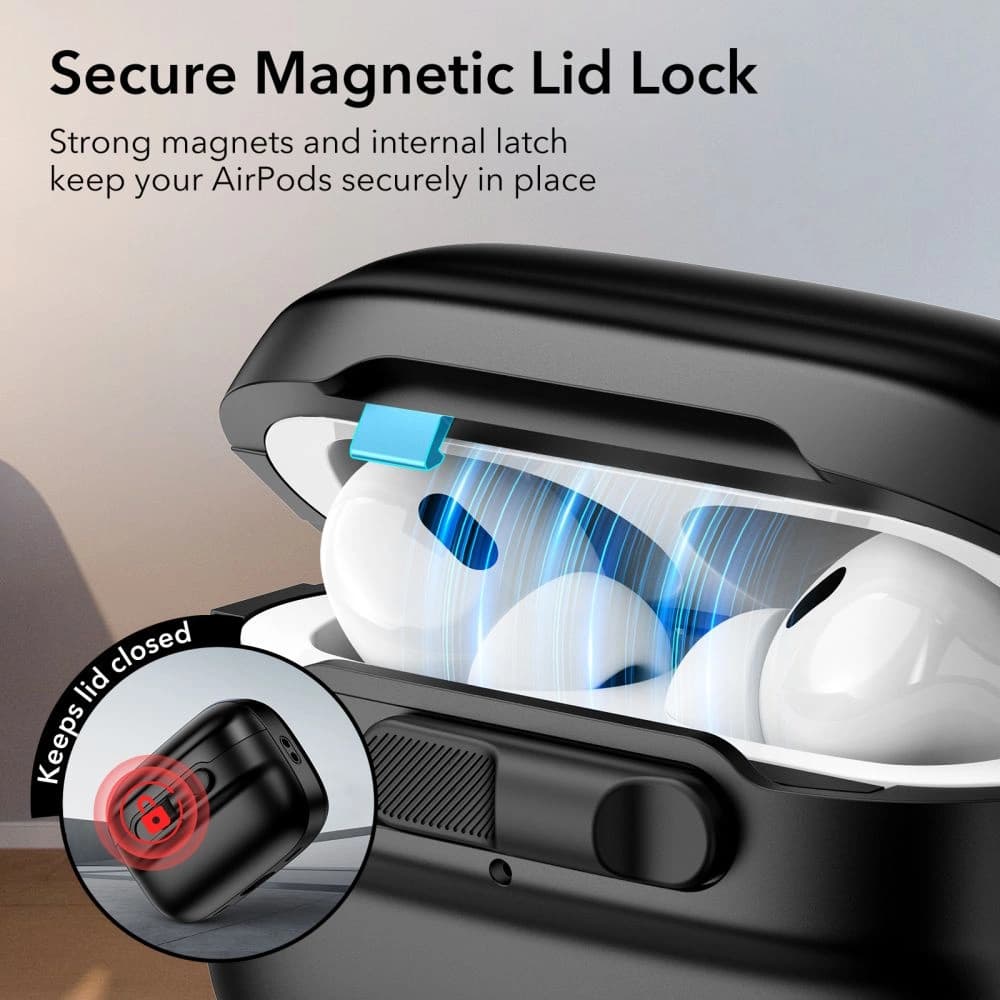 ESR Pulse HaloLock MagSafe Apple Airpods Pro 1/2 Black - 4