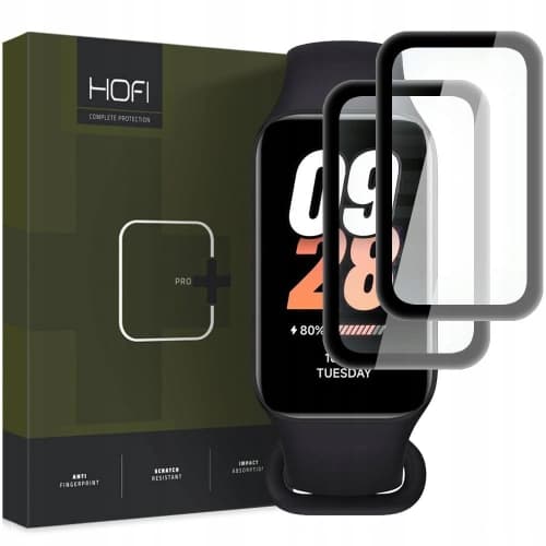 Hybriertes Glas Hofi Hybrid Pro+ Xiaomi Smart Band 8 Active Black [2 PACK]