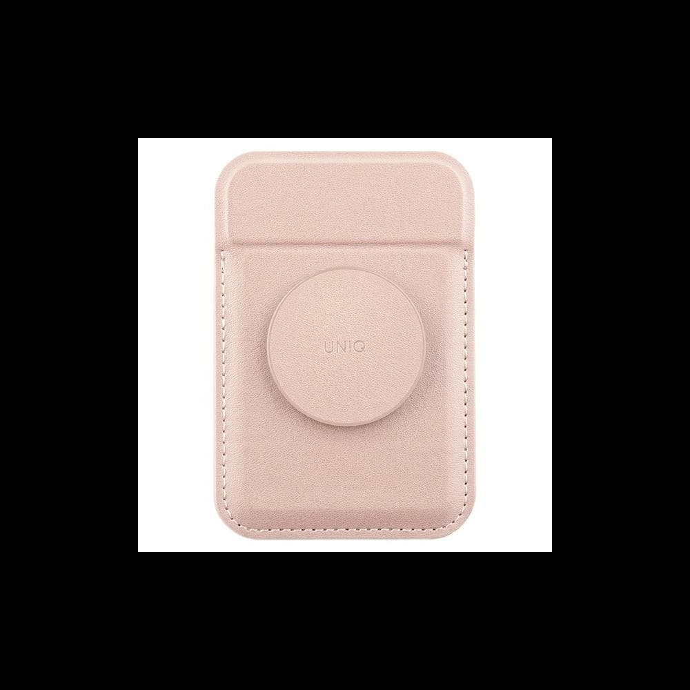UNIQ Flixa magnetyczny portfel na karty z podpórką MagSafe różowy/blush pink  - 1