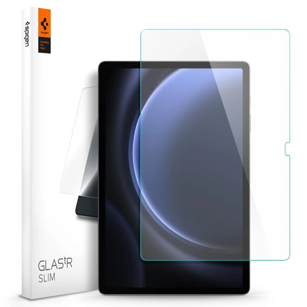 Gehärtetes Glas Spigen GLAS.tR Slim Samsung Galaxy Tab S9 FE+ Plus Clear - 1