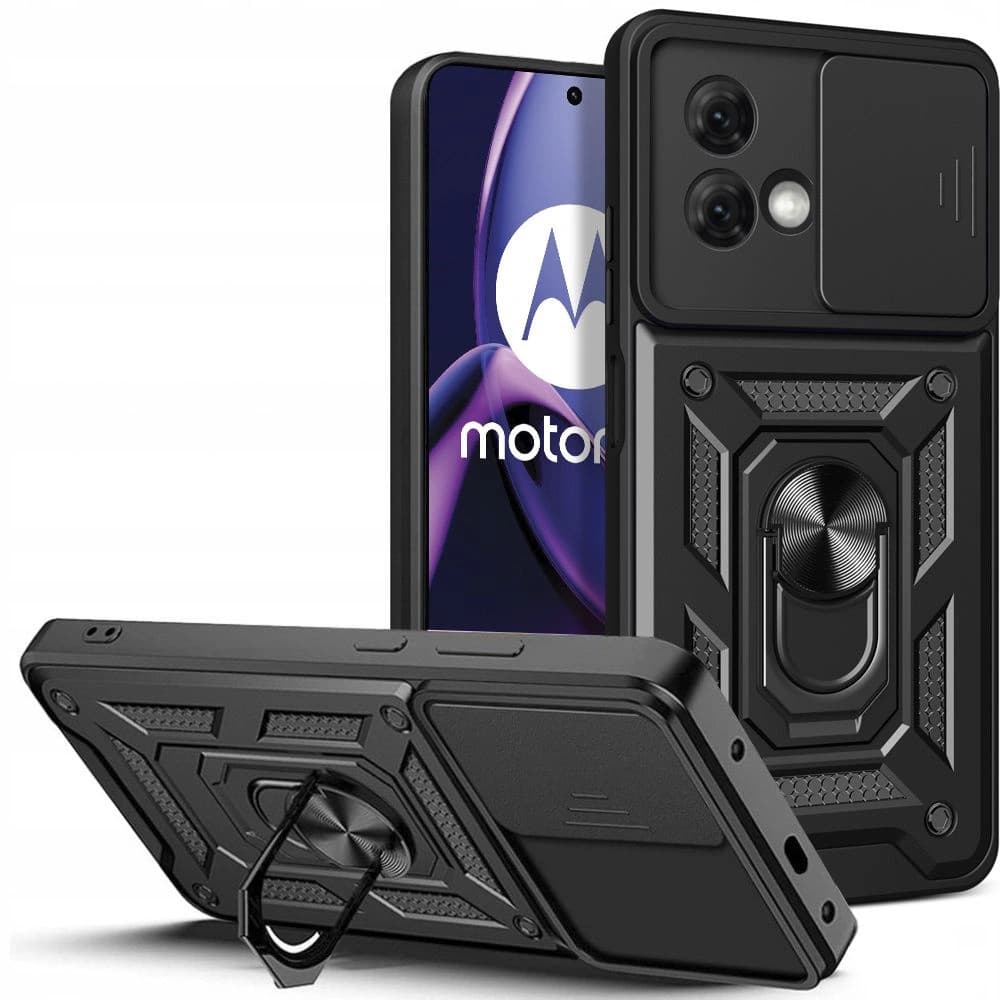 Case Tech-Protect CamShield Pro Motorola Moto G84 5G Schwarz - 1