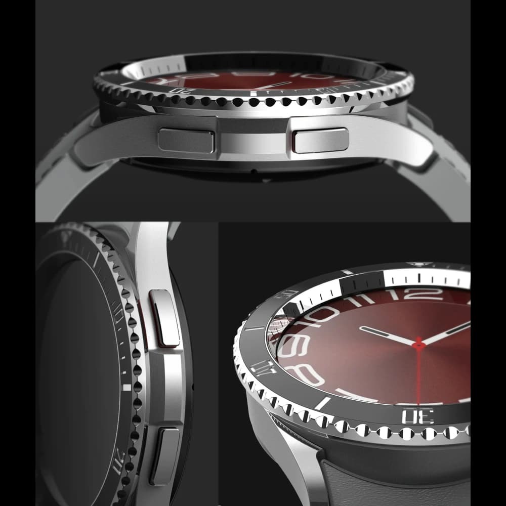 Überzug Ringke Bezel Styling 47-80 Samsung Galaxy Watch 6 Classic 47mm Edelstahl Silber - 2