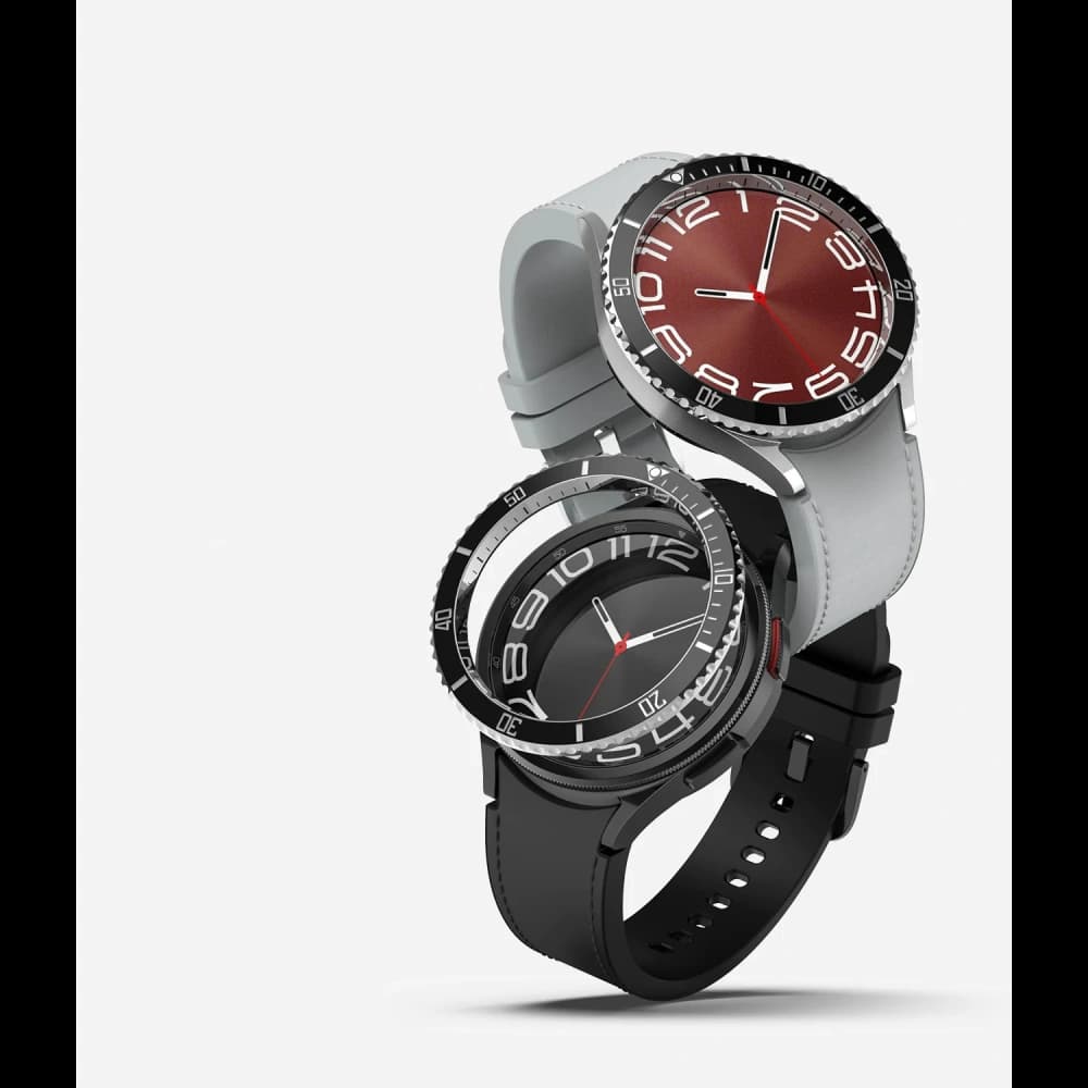 Überzug Ringke Bezel Styling 47-80 Samsung Galaxy Watch 6 Classic 47mm Edelstahl Silber - 3