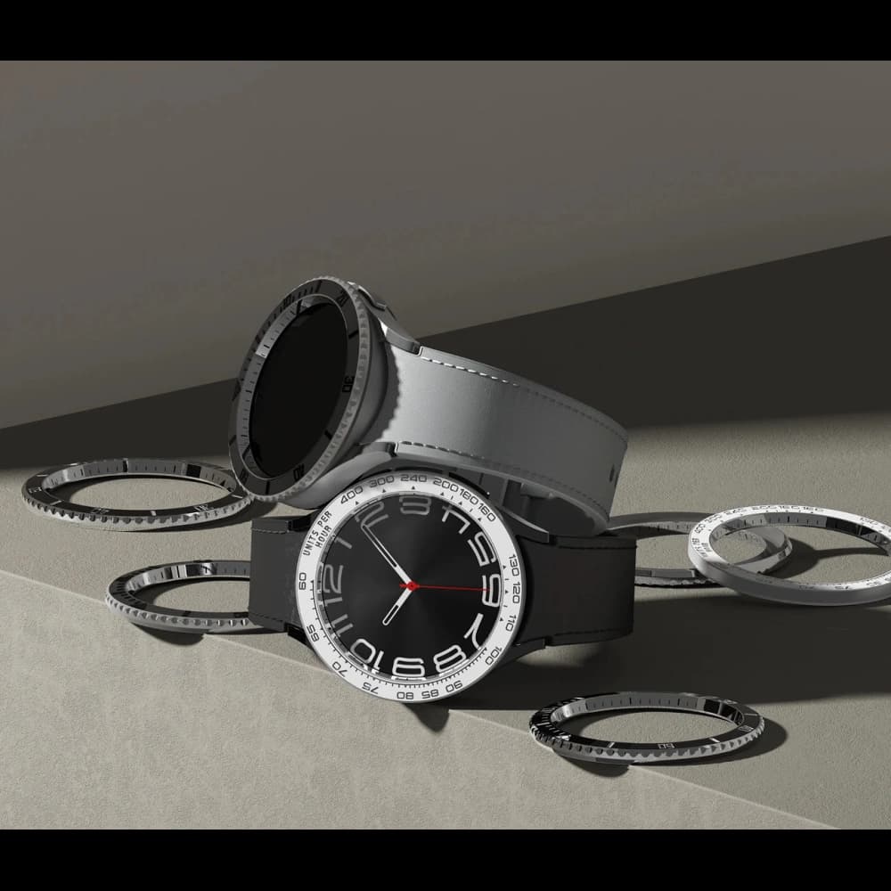 Überzug Ringke Bezel Styling 47-80 Samsung Galaxy Watch 6 Classic 47mm Edelstahl Silber - 8