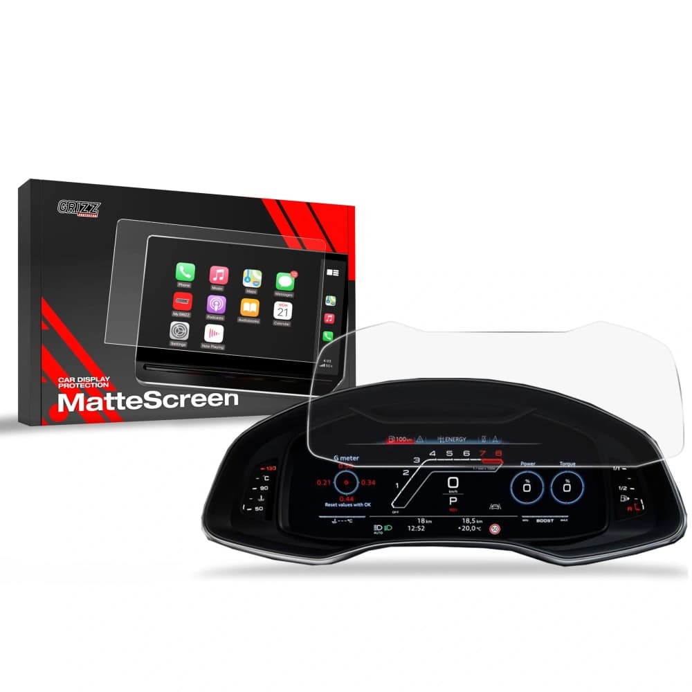 Matte GrizzGlass CarDisplay Protection Audi A6 C8 Virtual Cockpit 12,3" 2018-2024 - 1