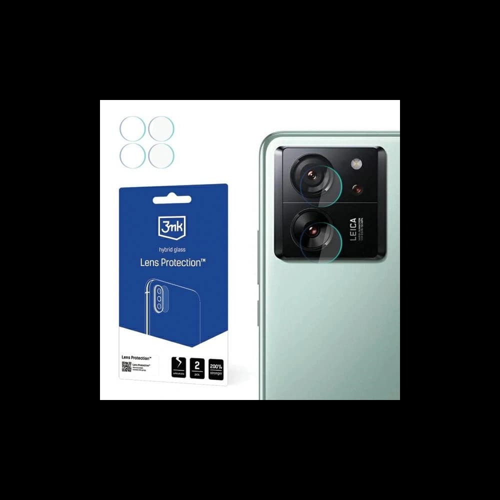 3MK Xiaomi Sticlă hibridă pentru obiectivul aparatului foto Lens Protection 13T / 13T Pro [4 PACK] - 1