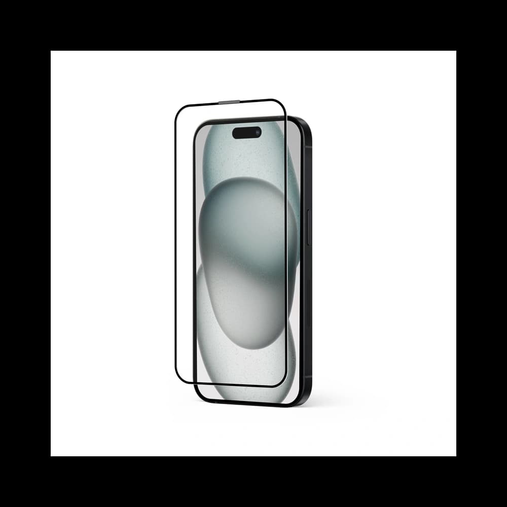 Gehärtetes Glas Crong Anti-Bakteriell 3D Rüstungs-Glas Apple iPhone 15 Plus / 14 Plus + Installationsrahmen - 2