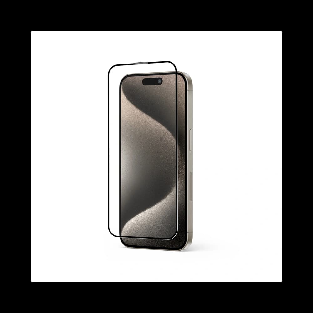 Szkło hartowane Crong Anti-Bacterial 3D Armour Glass Apple iPhone 15 Pro Max + ramka instalacyjna - 2