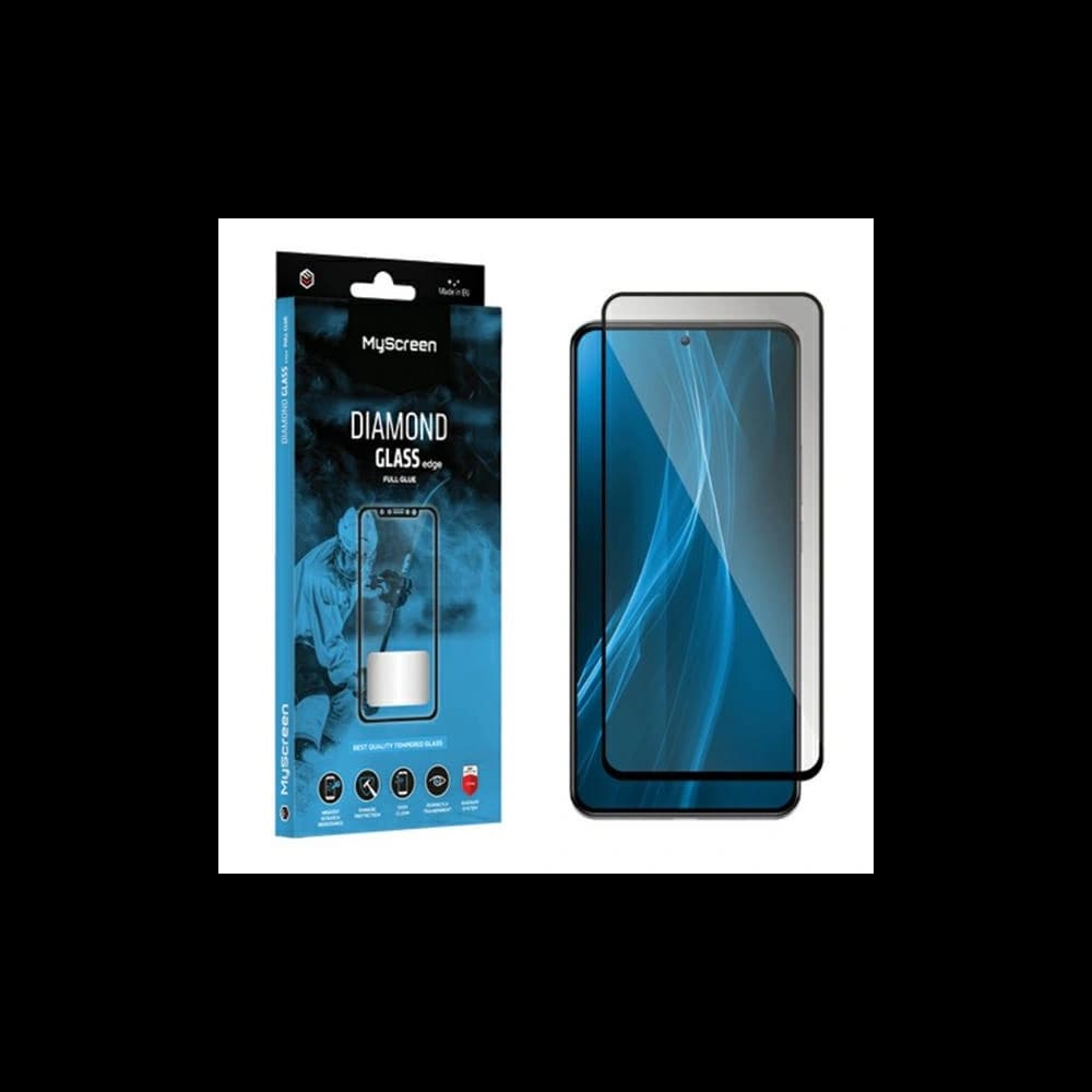 MyScreen Diamond Glass Edge Full Glue Honor Play 8T black  - 1
