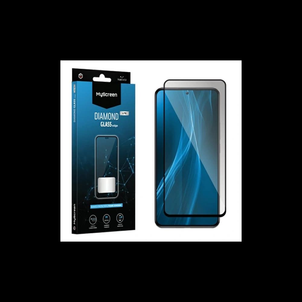 Tvrzené sklo MyScreen Diamond Glass Edge Lite Full Glue Xiaomi Redmi 12 5G / 4G / 12R černé/black - 1