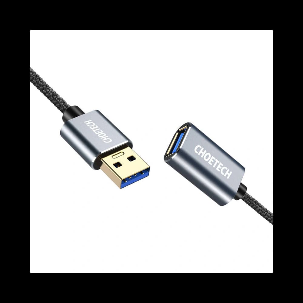 Kabel Verlängerung Choetech XAA001 USB-A 3.0 2m (schwarz) - 4