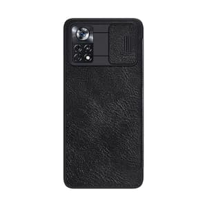 Case Nillkin Qin Leather Pro Xiaomi Poco X4 Pro 5G (schwarz)