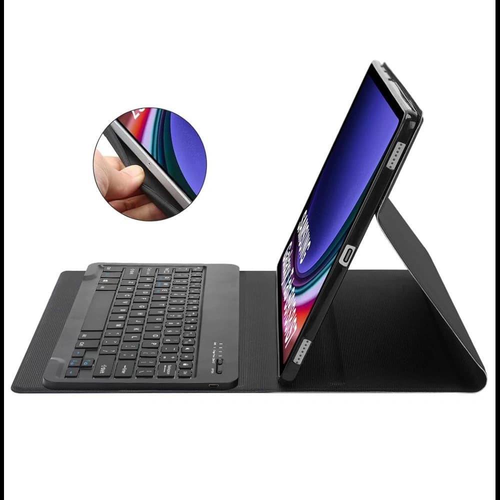 Case mit Tastatur Tech-Protect SmartCase Pen Samsung Galaxy Tab S9 FE+ Plus Schwarz - 5