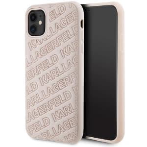 Karl Lagerfeld KLHCN61PQKPMP Apple iPhone XR / 11 hardcase Quilted K Pattern pink