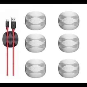 BlitzWolf Mini-Kabelorganisation BW-PM1 (2 Schlitze) weiß (6 Stück)