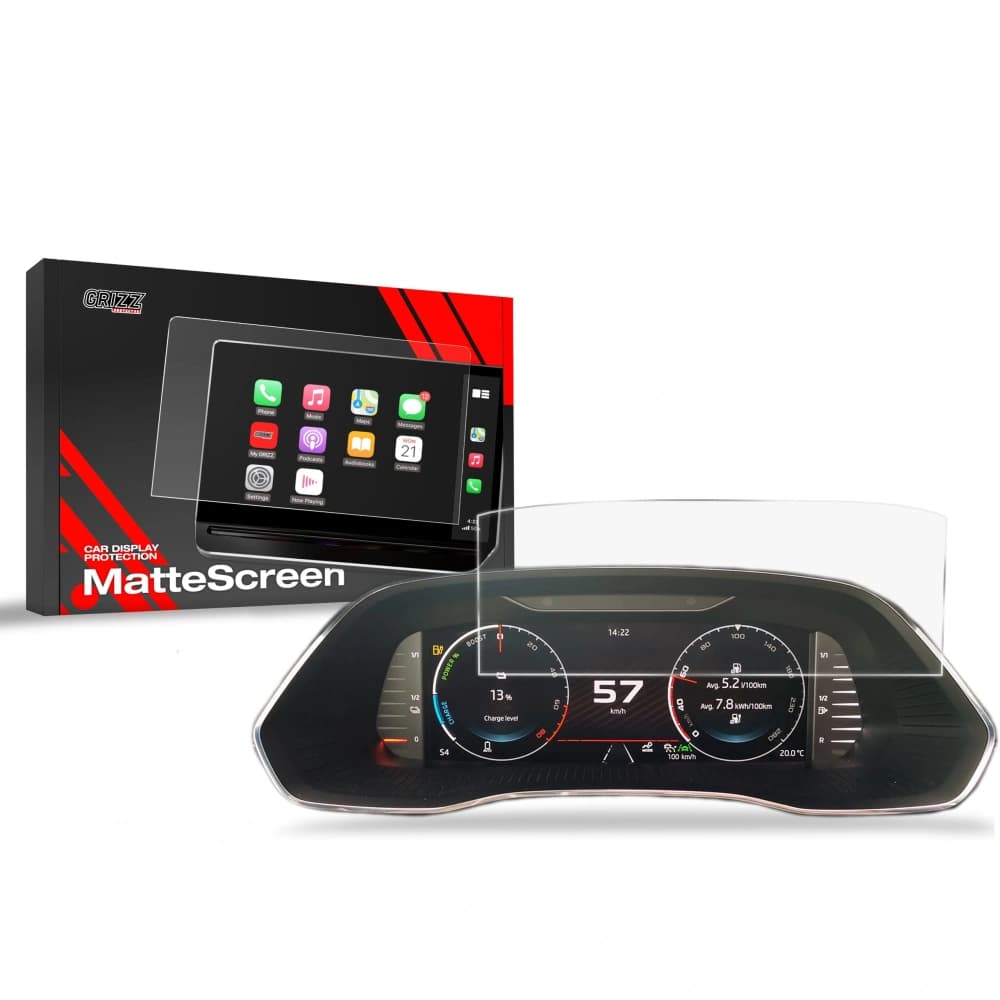Matte GrizzGlass CarDisplay Protection Skoda Superb 3 Virtual Cockpit 10,25" 2019-2024 - 1