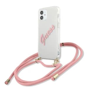[OUTLET] Case Guess GUHCP12SCRTVSPI Apple iPhone 12 mini rosa/pink Hartschale Script Vintage