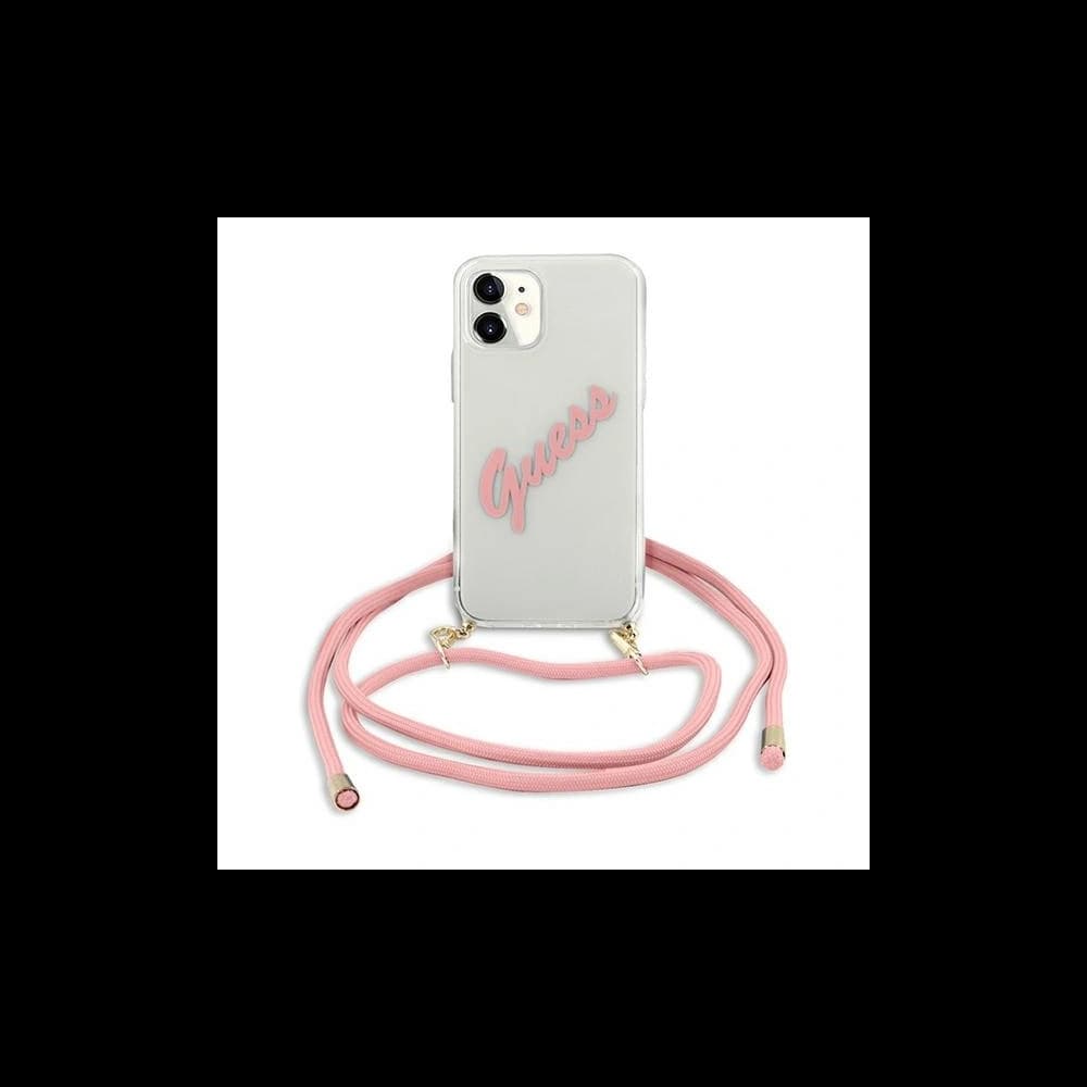 [OUTLET] Case Guess GUHCP12SCRTVSPI Apple iPhone 12 mini rosa/pink Hartschale Script Vintage - 2