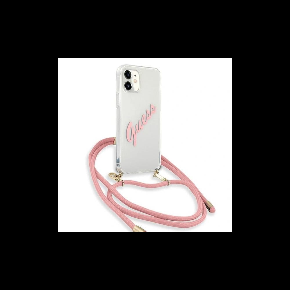[OUTLET] Case Guess GUHCP12SCRTVSPI Apple iPhone 12 mini rosa/pink Hartschale Script Vintage - 3