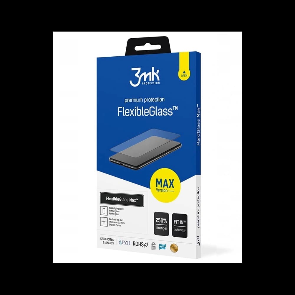 [OUTLET] Hybridglas 3MK FlexibleGlass Max Apple iPhone 8/7 Plus schwarz - 1