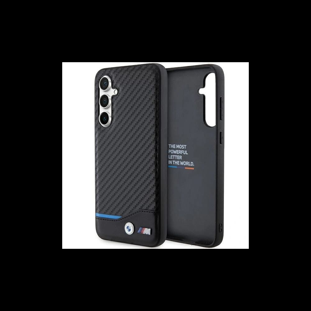 BMW Samsung Carcasă BMHCS23FE22NBCK Galaxy S23 FE Leather Carbon negru/negru - 1