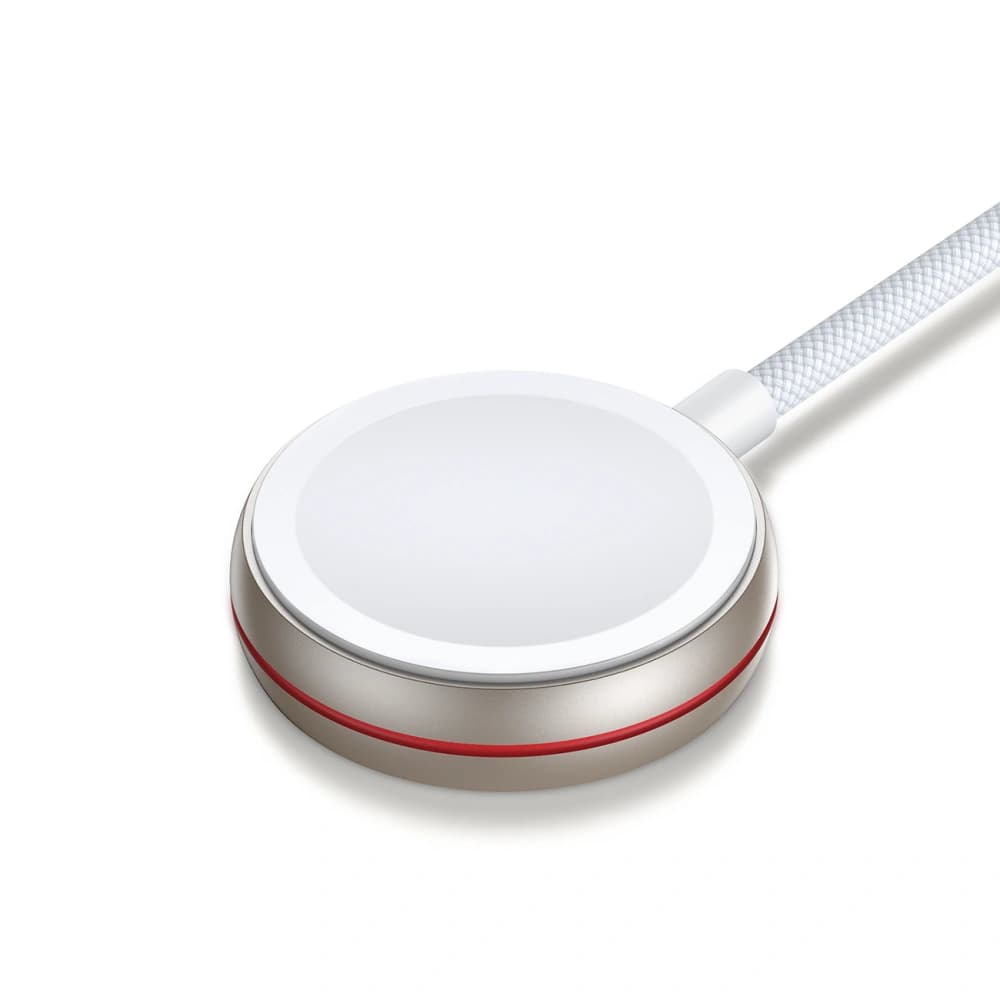 Kabel 2w1 Joyroom S-IW011 USB-C / Lightning, ładowarka indukcyjna do Apple Watch 1.5m biały - 8