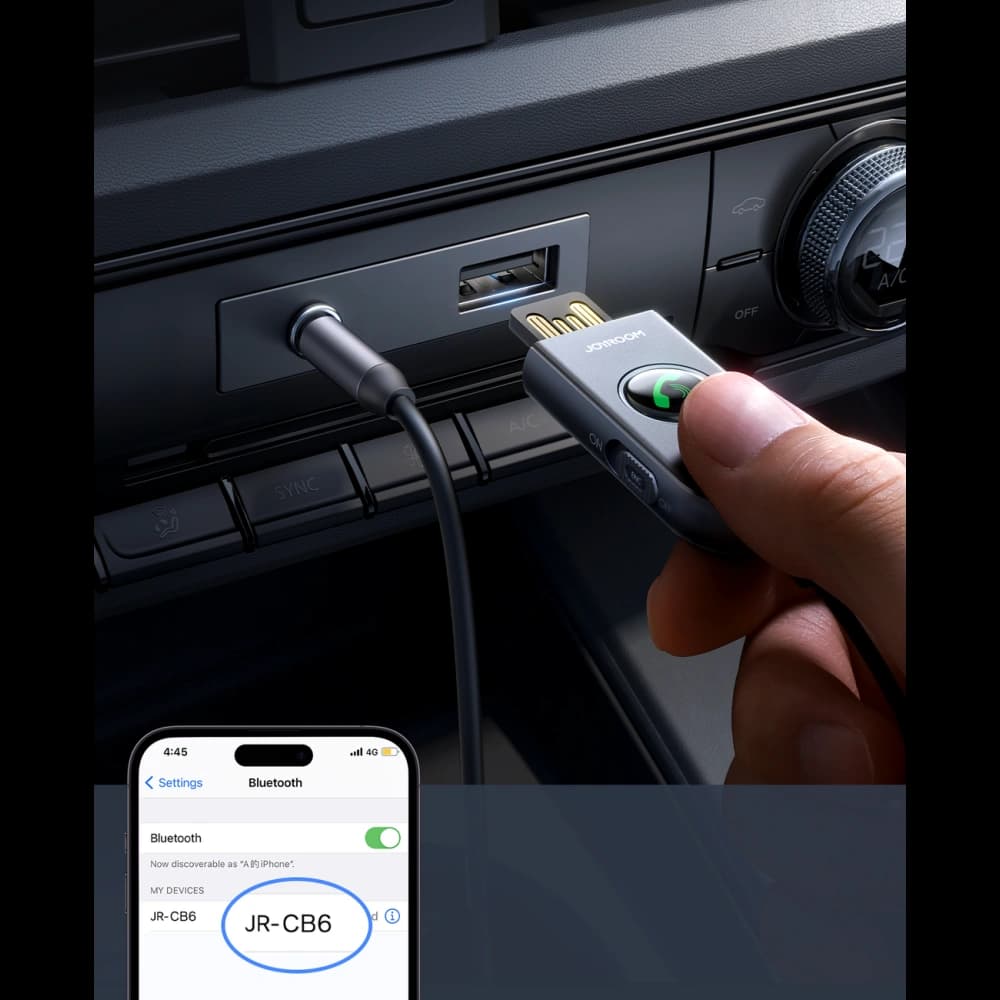 Joyroom JR-CB6 in-car wireless receiver grey - 9
