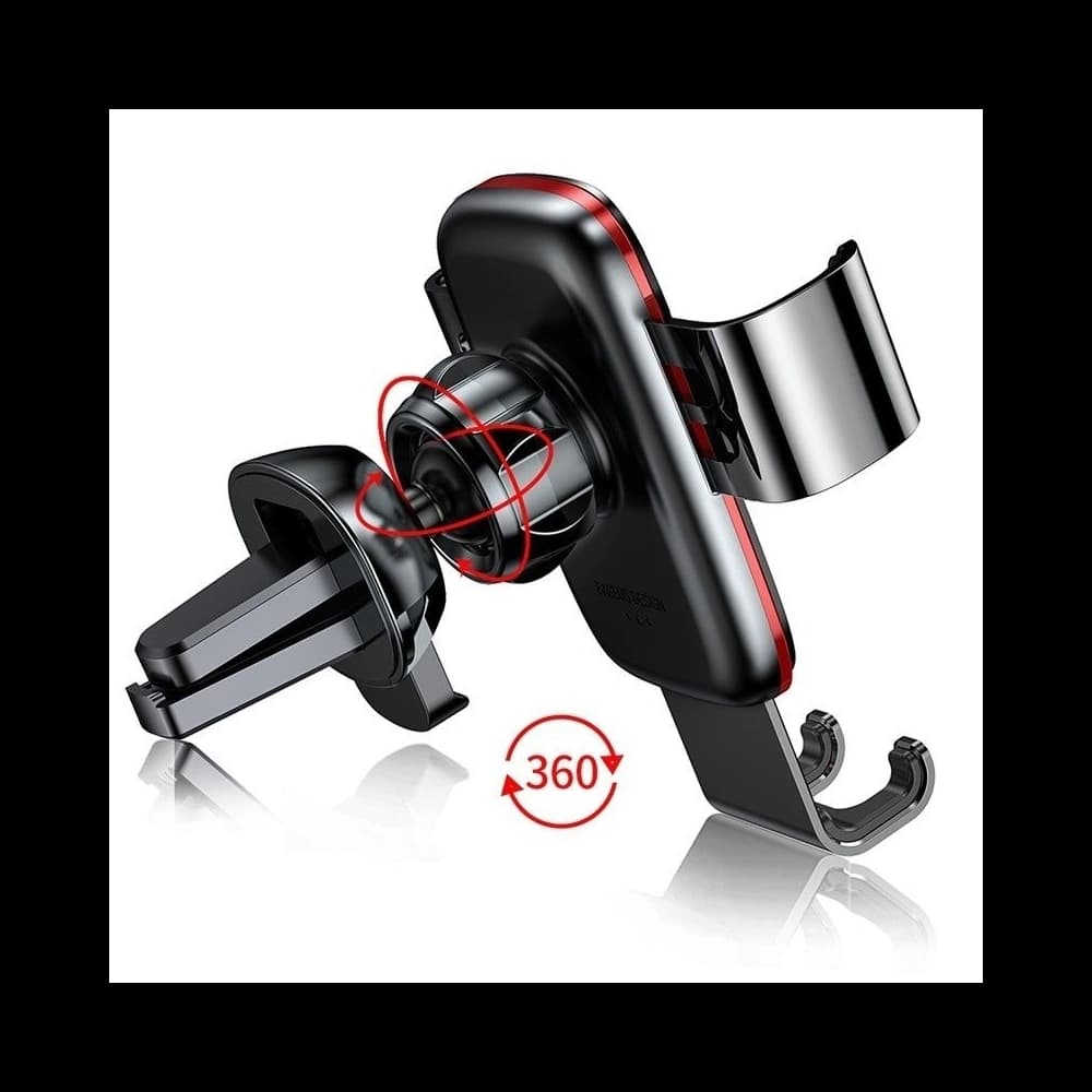 Baseus Gravity Car Mount with Wireless Charger Black - 2