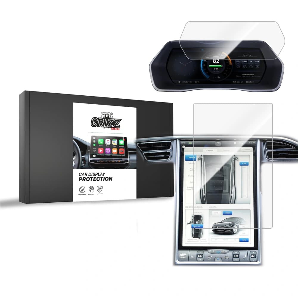 Ceramic GrizzGlass CarDisplay Protection Tesla Model S 2013-2021 [2in1] - 1