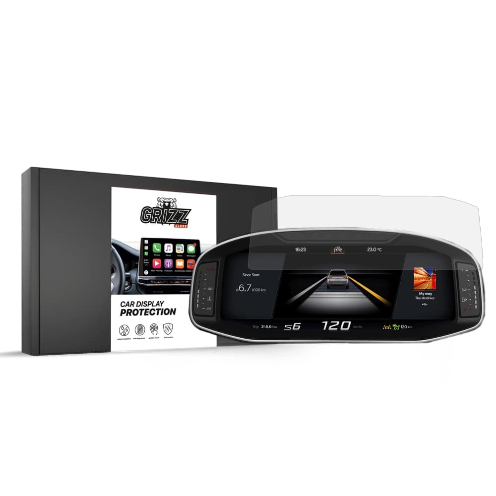 Ceramic GrizzGlass CarDisplay Protection Seat Arona Virtual Cockpit 10,25" 2020-2025 - 1