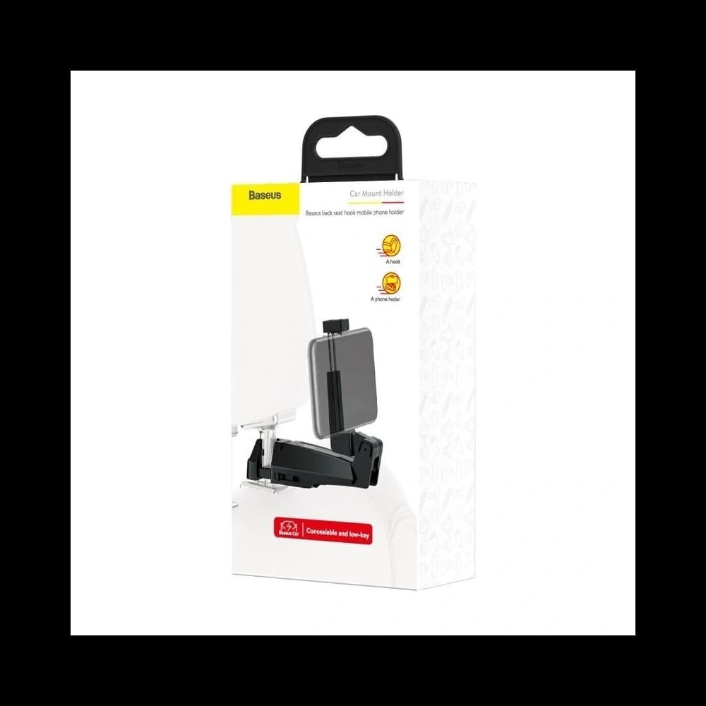 Baseus Telefonhalter, Smartphone für die Kopfstütze im Auto (schwarz) - 7