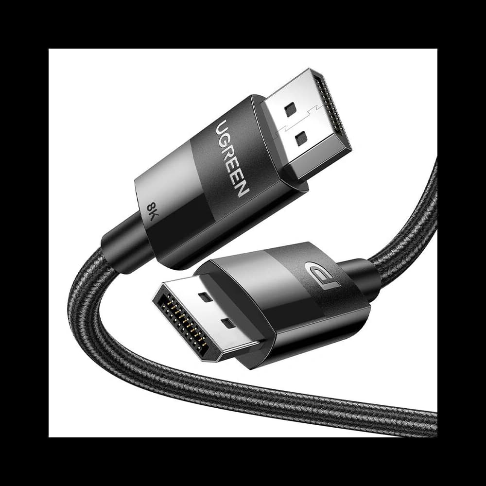 Kabel wideo w oplocie UGREEN 80393 2xDisplayPort 1.4 męsko-męski 3m - 2