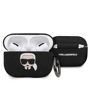 Karl Lagerfeld KLACAPSILGLBK AirPods Pro borító fekete/színes Szilikon Ikonik