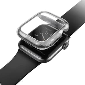 Etui UNIQ Garde Apple Watch 4/5/6/7/8/9/SE 44/45mm šedé/ukouřené šedé