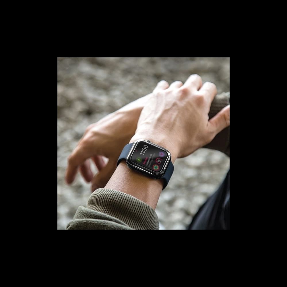 Etui UNIQ Garde Apple Watch 4/5/6/7/8/9/SE 44/45mm šedé/ukouřené šedé - 6