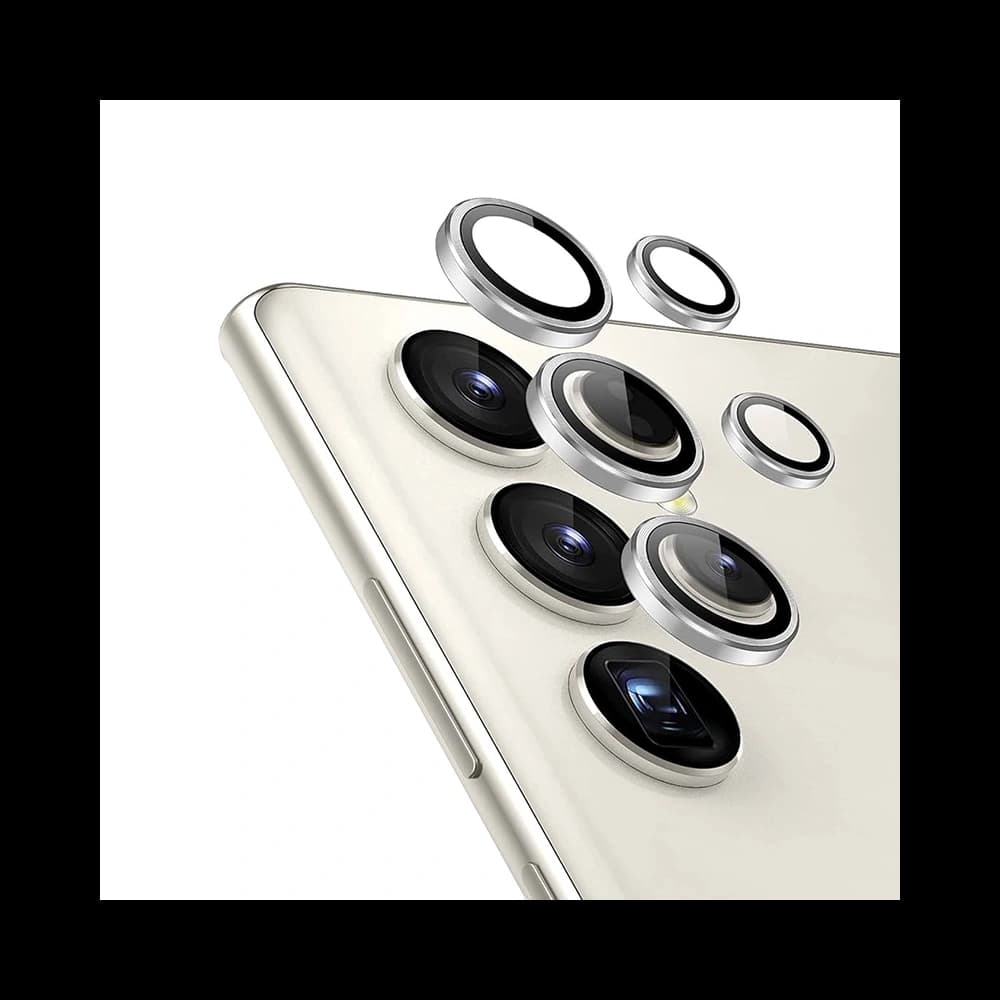 Szkło hartowane na obiektyw aparatu Crong Lens Ring Samsung Galaxy S24 Ultra przezroczyste - 1
