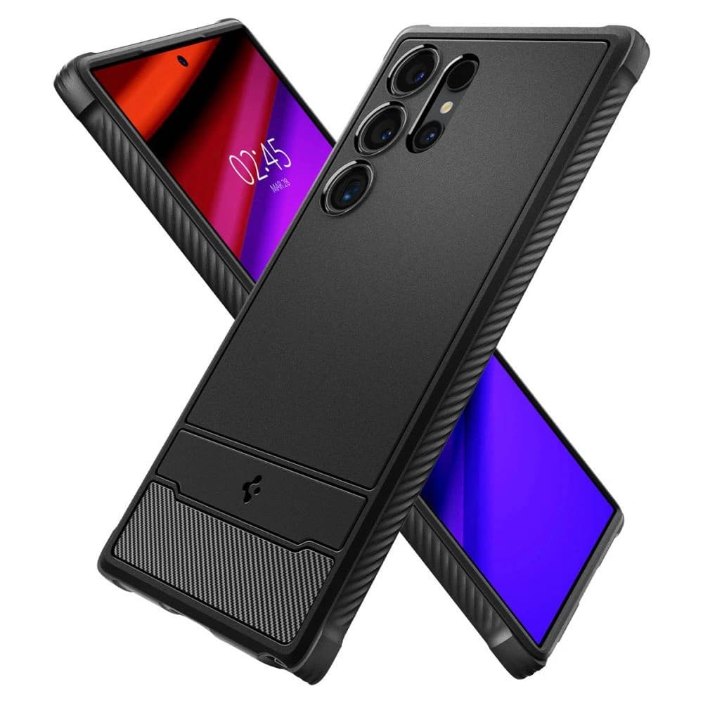 Etui Spigen Rugged Armor Samsung Galaxy S24 Ultra Matná černá - 8