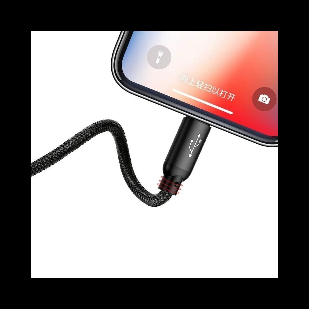 USB Baseus Cable 3in1 USB-C / Lightning / Micro 3A 1,2m Black - 7