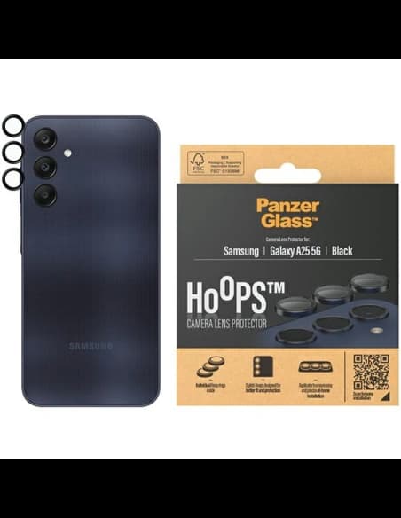Szkło na obiektyw aparatu PanzerGlass Hoops Camera Samsung Galaxy A25 5G czarny/black