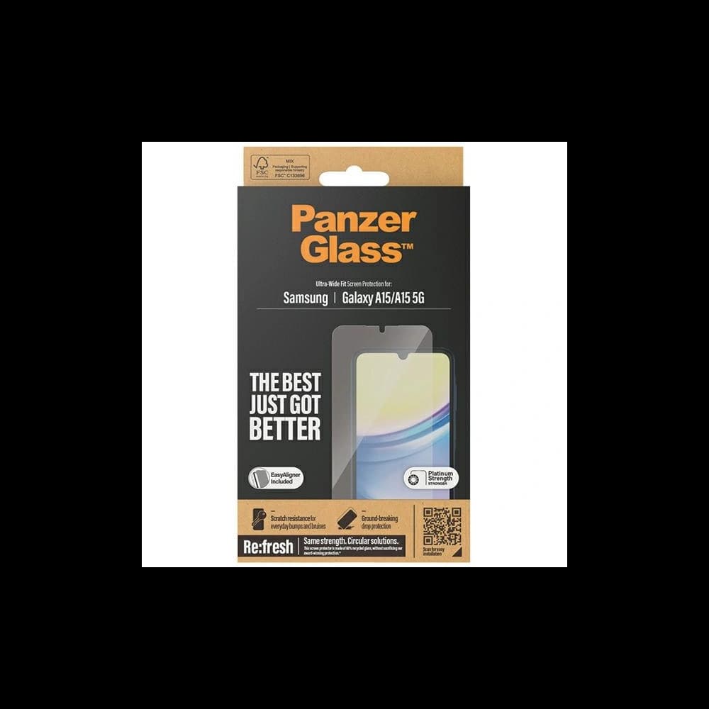 Tvrdé sklo PanzerGlass Ultra-Wide Fit Samsung Galaxy A15 4G / A15 5G Ochrana obrazovky - 4