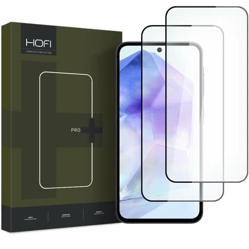 Gehärtetes Glas Hofi Glass Pro+ Samsung Galaxy A35 / A55 5G Schwarz [2 PACK]