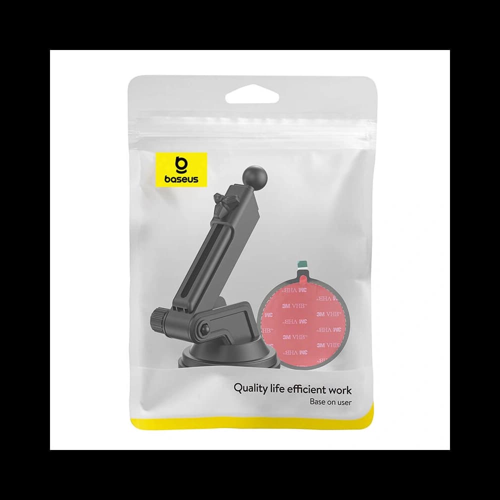 Autós tartó alapja Baseus Milky Way Pro Series fekete szívókoronggal - 2