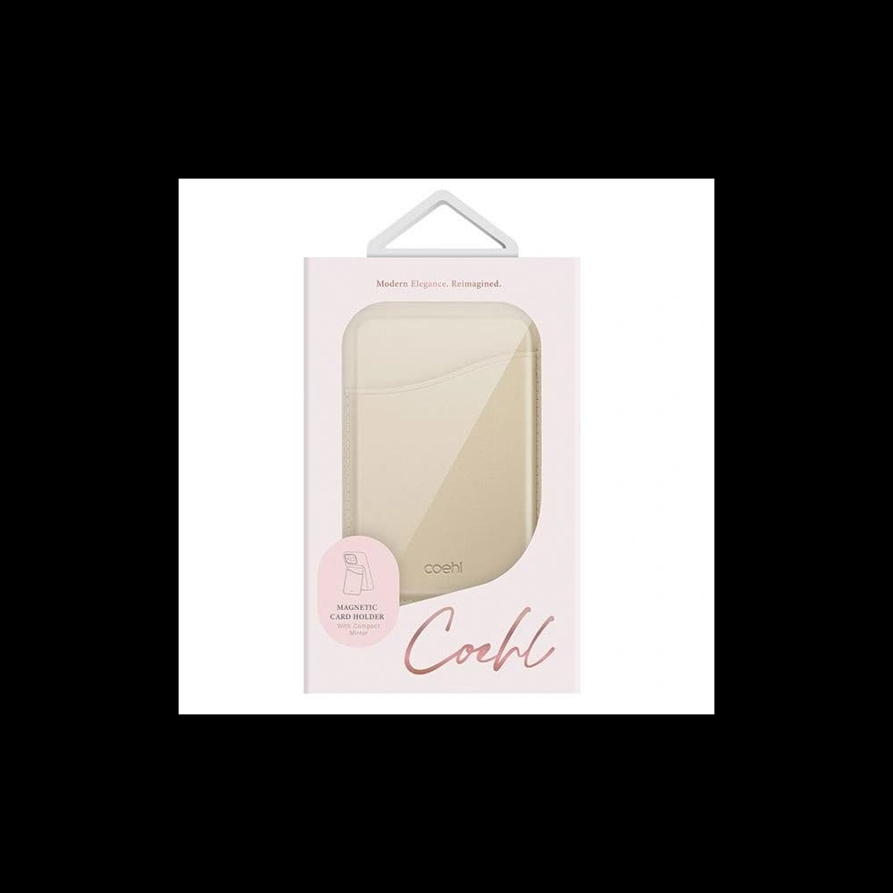 UNIQ Coehl Esme MagSafe magnetic wallet with mirror and stand cream - 2