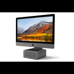 Aluminiowa podstawka Twelve South HiRise Pro pentru iMac și Apple Studio Display cu spațiu de depozitare (gunmetal)
