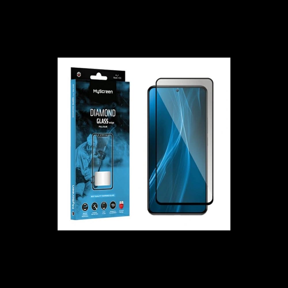 Edzett üveg MyScreen Diamond Glass Edge Full Glue Motorola Moto G04 / G24 Power fekete/black - 1